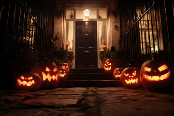 Originally jack-o'-lantern scared evil spirits Irish set carved pumpkins or turnips by the door and windows hoping that they would protect them Modern spooky faces pumpkin carving is for entertainment