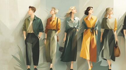 Fashion designers walking and showing latest trends