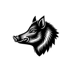 Fototapeta premium Vintage Wild Boar Head Illustration For Tattoo Design Projects
