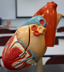 Heart Anatomical Model Highlighting Left Pulmonary Veins
