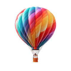 Fototapeta premium Vibrant colorful hot air balloon