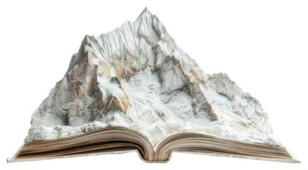 PNG Rocky mountain peak book transformation.