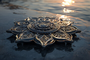 golden ring in water