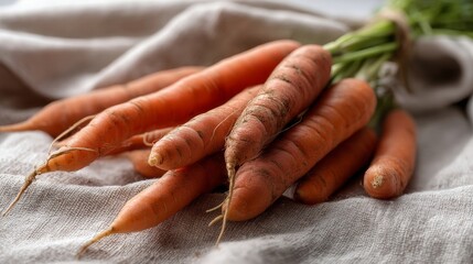 A bunch of carrots sitting on top of a table