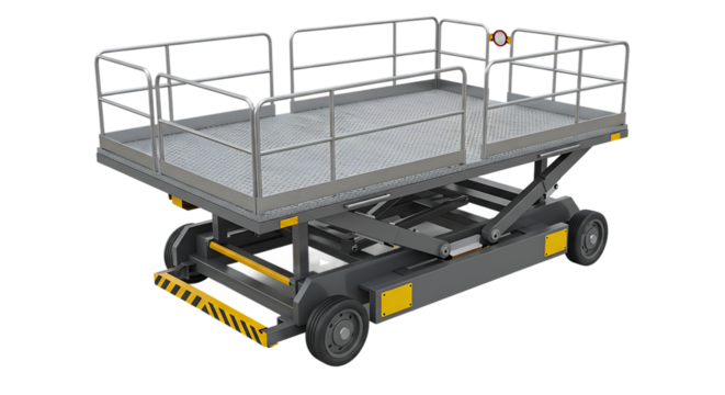 Mobile Passenger Boarding Bridge For Aircraft Isolated On Transparent Background


