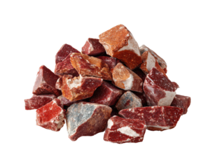 Collecting colorful stones in nature exploration natural environment isolated on transparent background, png