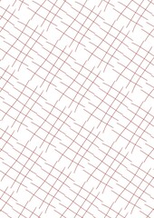 Geometric pattern with thin red lines on a white background  