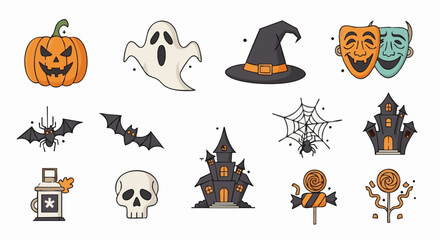 Vector illustration halloween bundle