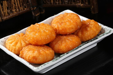 Chinese cuisine, Cantonese cuisine, pumpkin cakes