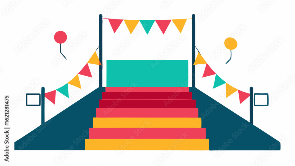 Poster accessible stage design a stage with a ramp leading up to it allowing easy access for attendees in w