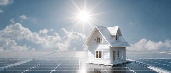 Sustainable Living: Eco-Friendly Home on Solar Panels