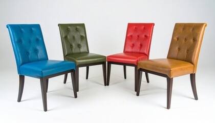 red and white chairs