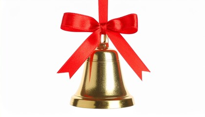 christmas bells isolated on white
