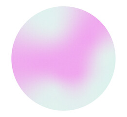 Obraz premium High resolution purple and white gradient circle with subtle grainy texture. Soft blurred edges and vibrant color transitions. Isolated PNG with transparent background. Vibrant gradient glow. 