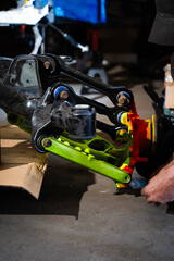 Full Rear Suspension Assembly Process. Drift suspension includes reinforced control arms and...