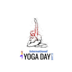 International Yoga Day Poster Design – Meditation, Wellness, and Healthy Lifestyle Concept