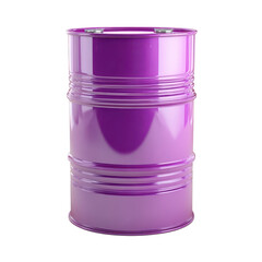 purple oil barrel isolated on transparent or white background. A high resolution PNG image of purple oil barrel.