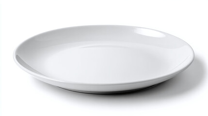 empty white porcelain plate