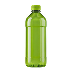 green plastic bottle isolated on transparent or white background. A high resolution PNG image of green plastic bottle.