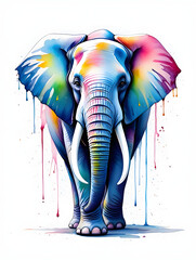 abstract background with colorful animals