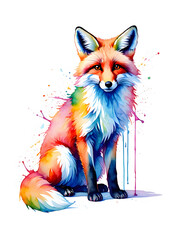 abstract background with colorful animals