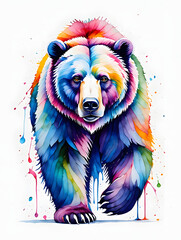abstract background with colorful animals