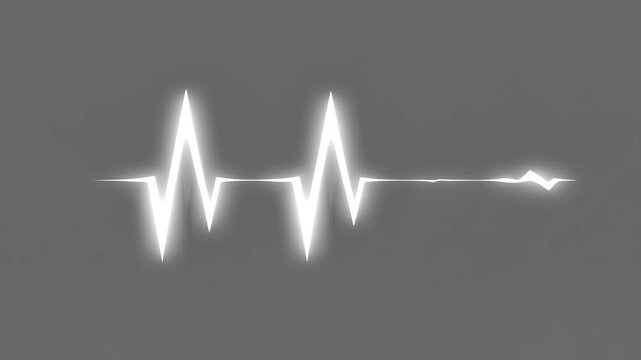 This video features a clear visualization of an EKG waveform against a gray background. The rhythmic movement illustrates the heartbeat, making it an essential tool for understanding cardiac health.