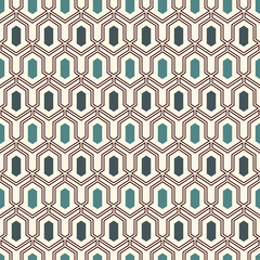 Seamless ethnic vector. Tribal wallpaper. Arrows ornament. Folk pattern. Geeometric backdrop. Mosaics motif. Grid background. Textile print. Ethnical web design. Abstract image