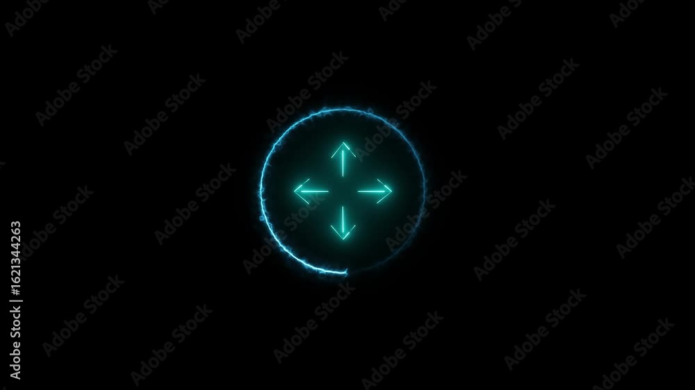 Poster zoom arrow icon animation. magnifying glass zoom less icon. zoom out icon background animated .zoom 