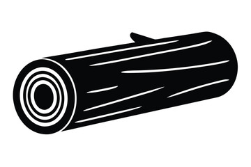 log   vector icon silhouette