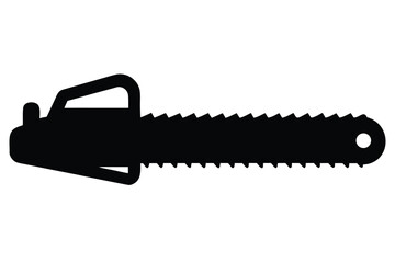 chainsaw   vector icon silhouette