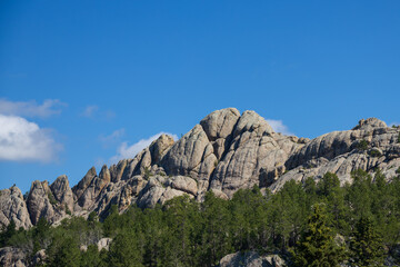 Rock formations in the Black Hills of South Dakota
