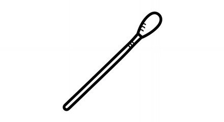 Obraz premium Monochrome Illustration of a Whisk, Isolated Kitchen Utensil in Black and White Line Art, Perfect for Culinary Designs and Recipe Illustrations with Clean Design, Minimalistic Style, Hand Drawn