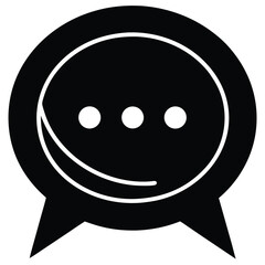Fototapeta premium chat vector icon
