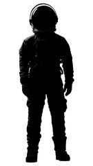Fototapeta premium PNG Astronaut silhouette astronaut exploration.