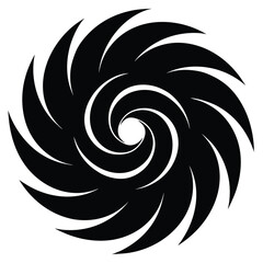 dark swirl vector icon