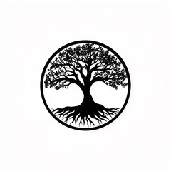 vector tree silhouette