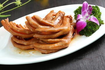 Chinese cuisine, Cantonese cuisine, braised duck feet