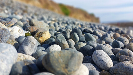 A stony beach