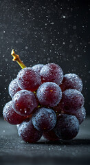 Purple grapes with misty sparkle effect v2