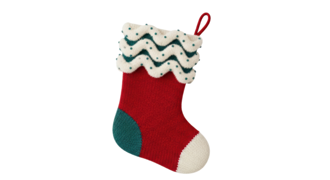 Isolated Christmas Stocking