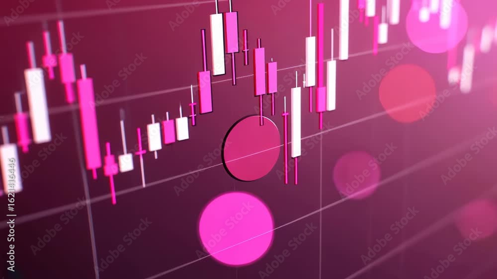 Poster stock market indicators: a vibrant chart displaying stock market data with key indicators such as ca