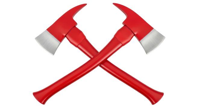 Isolated Firefighter Axes