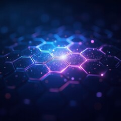 Obraz premium abstract blue background with hexagons