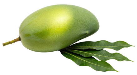 Isolated Mango with Leaves