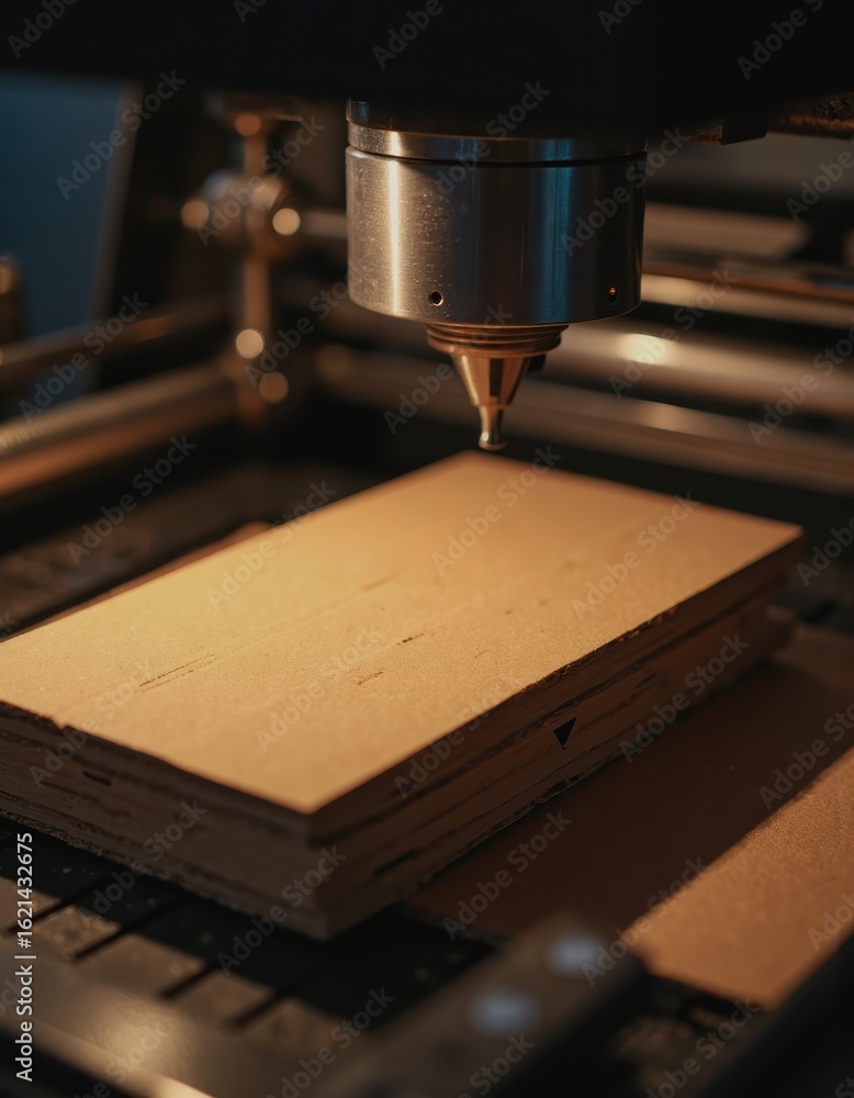 Poster cardboard die cutting machine creating custom packaging in action