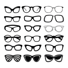 Variety Eyeglasses Collection &ndash; Stylish Optical Frame Set vector