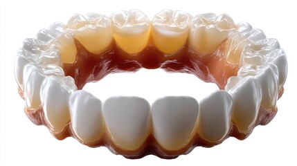 Precision dental gypsum model showcasing accurate tooth structure, perfect for study and demonstration purposes.