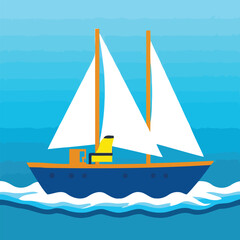 Raindrops hit boat surface.eps