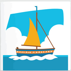 Small dinghy bobs gently.eps